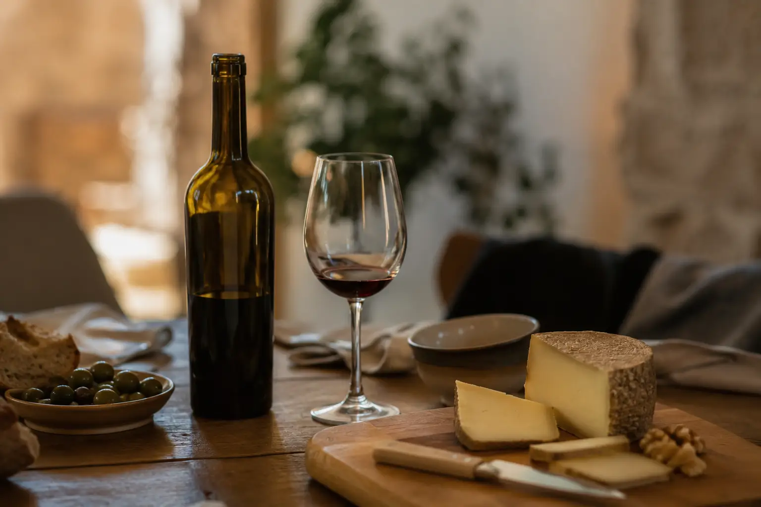 Mesa y ambiente gastronómico Sonata