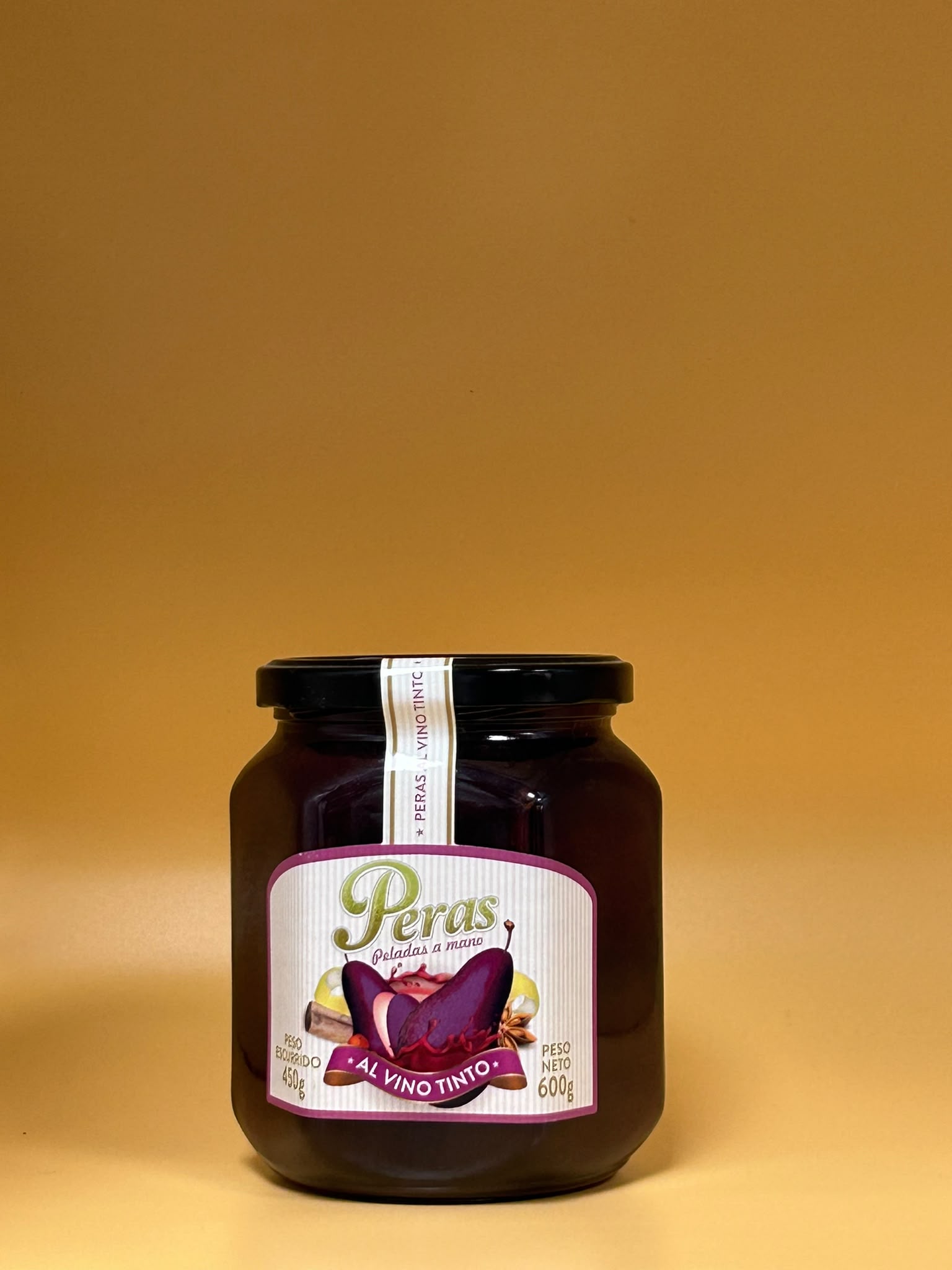 Peras al vino tinto