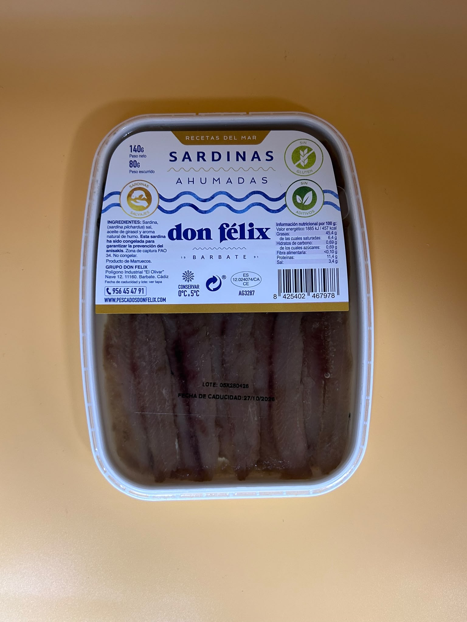 Sardinas Ahumadas Don Félix